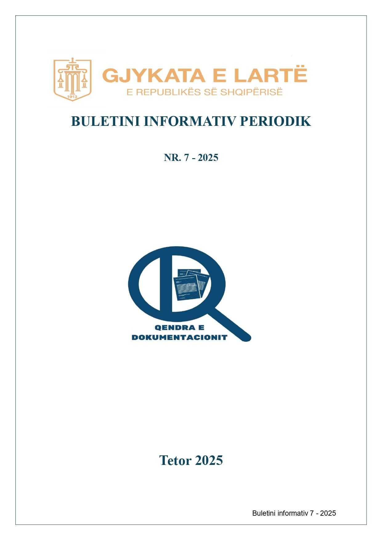 Buletini informativ elektronik nr.7- 2025